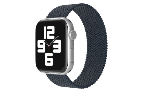Newface Apple Watch 42mm Ayarlı Solo Silikon Kordon - Füme
