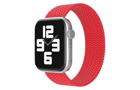 Newface Apple Watch 42mm Ayarlı Solo Silikon Kordon - Kırmızı