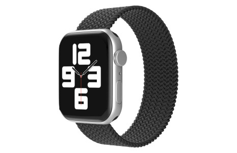Newface Apple Watch 42mm Ayarlı Solo Silikon Kordon - Siyah