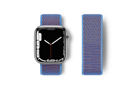 Newface Apple Watch Ultra 49mm Hasırlı Cırtcırtlı Kordon - Mor