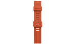 Newface Apple Watch 42mm KR408 Çizgili Silikon Kordon - Turuncu