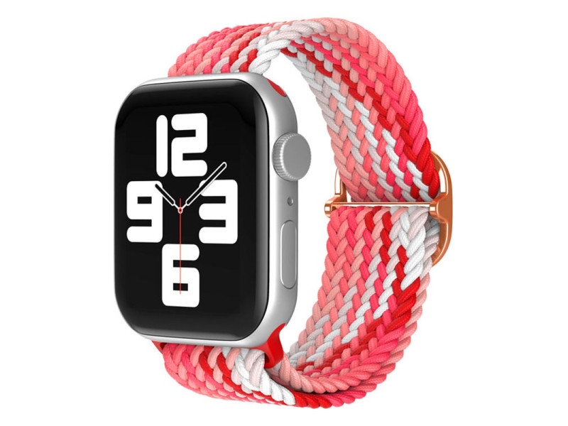 Newface Apple Watch 42mm Star Kordon - Pembe-Kırmızı