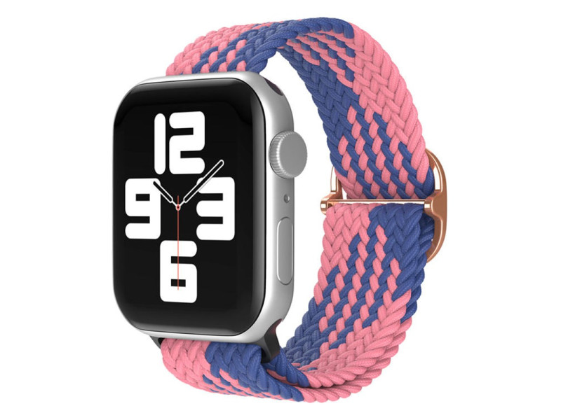 Newface Apple Watch 42mm Star Kordon - Pembe-Mavi