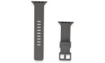 Newface Apple Watch 45mm KR408 Çizgili Silikon Kordon - Koyu Gri