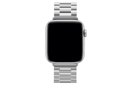 Newface Apple Watch 45mm Metal Baklalı Kordon - Gümüş