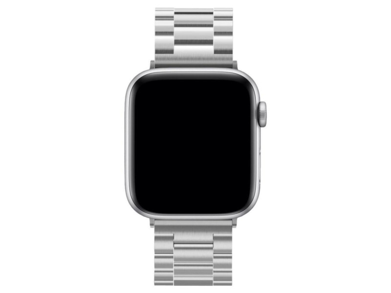Newface Apple Watch 45mm Metal Baklalı Kordon - Gümüş