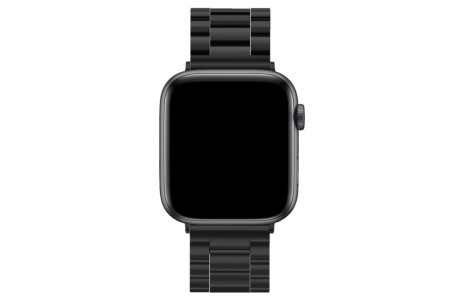 Newface Apple Watch 45mm Metal Baklalı Kordon - Siyah
