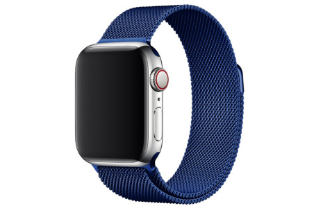 Newface Apple Watch 45mm Metal Mıknatıslı Kordon - Mavi