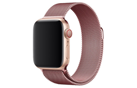 Newface Apple Watch 45mm Metal Mıknatıslı Kordon - Rose