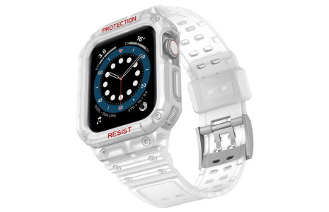 Newface Apple Watch 42mm KR401 Silikon Kordon - Şeffaf