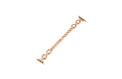 Newface Apple Watch 41mm KR403 Metal Halhal Kordon - Gold-Beyaz