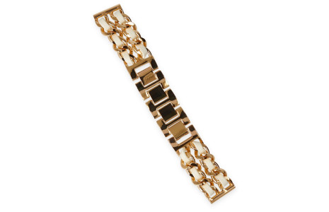 Newface Watch 20mm KR406 Metal Bakla Kordon - Beyaz