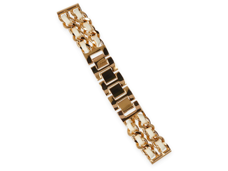 Newface Watch 20mm KR406 Metal Bakla Kordon - Beyaz