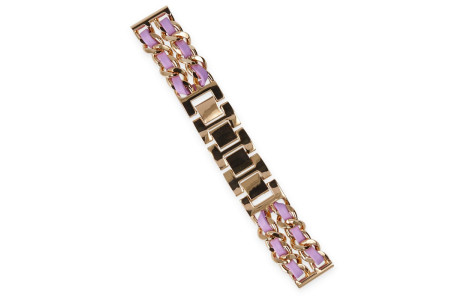 Newface Watch 20mm KR406 Metal Bakla Kordon - Lila