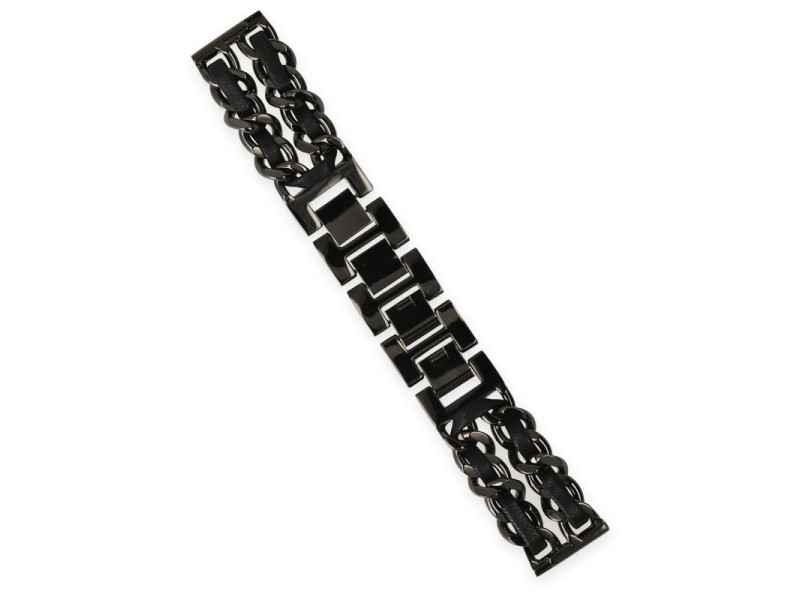 Newface Watch 20mm KR406 Metal Bakla Kordon - Siyah