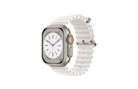 Newface Apple Watch 45mm Ocean Kordon - Beyaz