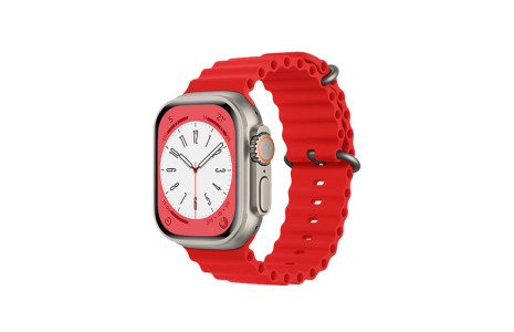 Newface Apple Watch 45mm Ocean Kordon - Kırmızı