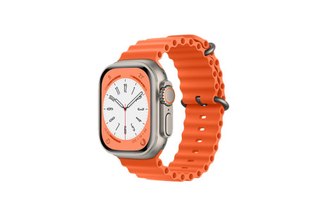 Newface Apple Watch 45mm Ocean Kordon - Turuncu