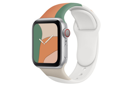 Newface Apple Watch 41mm KR407 Kamuflaj Silikon Kordon - Desen 2