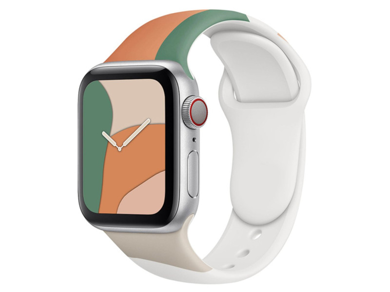 Newface Apple Watch 42mm KR407 Kamuflaj Silikon Kordon - Desen 2