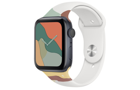 Newface Apple Watch 41mm KR407 Kamuflaj Silikon Kordon - Desen 3