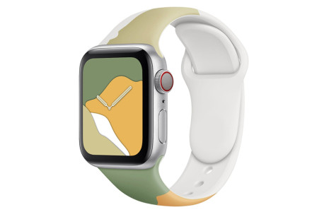 Newface Apple Watch 41mm KR407 Kamuflaj Silikon Kordon - Desen 5