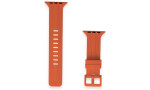 Newface Apple Watch Ultra 49mm KR408 Çizgili Silikon Kordon - Turuncu
