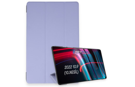 Newface iPad 2022 10.9 (10.nesil) Kılıf Tablet Smart Kılıf - Lila