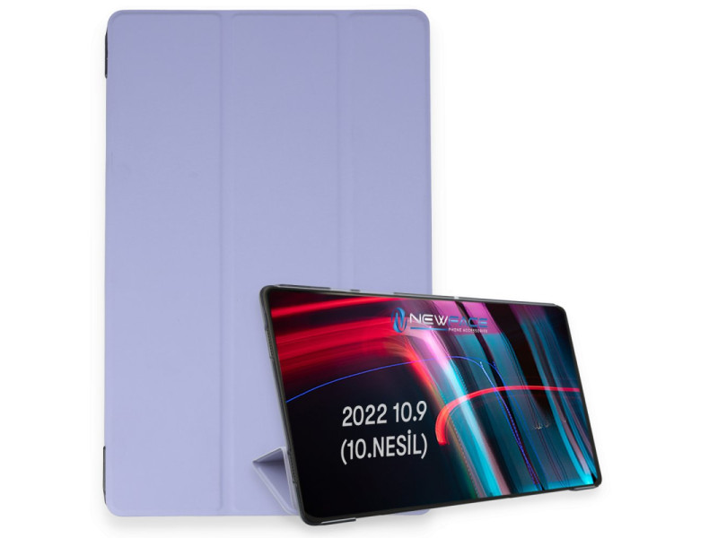 Newface iPad 2022 10.9 (10.nesil) Kılıf Tablet Smart Kılıf - Lila