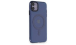 Newface iPhone 11 Kılıf Anka PC Magneticsafe Sert Metal Kapak - Sierra Blue
