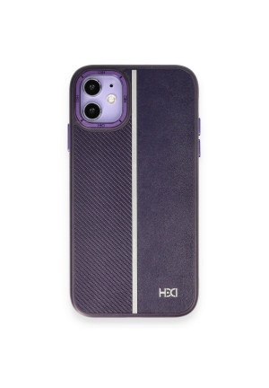 HDD iPhone 11 Kılıf HBC-155 Lizbon Kapak - Derin Mor