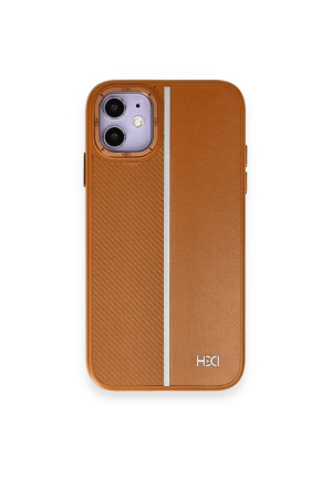 HDD iPhone 11 Kılıf HBC-155 Lizbon Kapak - Kahverengi