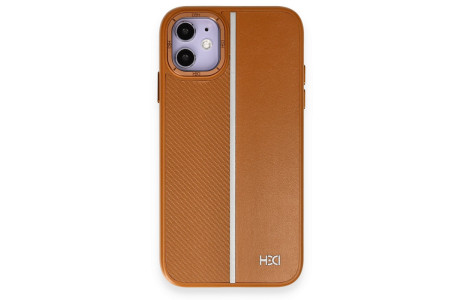 HDD iPhone 11 Kılıf HBC-155 Lizbon Kapak - Kahverengi