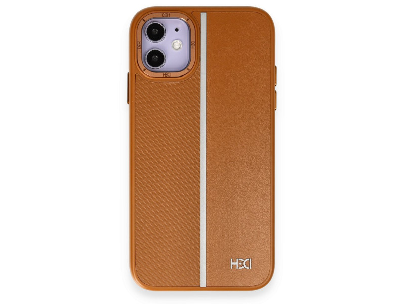 HDD iPhone 11 Kılıf HBC-155 Lizbon Kapak - Kahverengi
