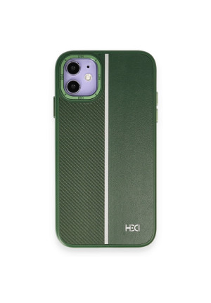 HDD iPhone 11 Kılıf HBC-155 Lizbon Kapak - Koyu Yeşil