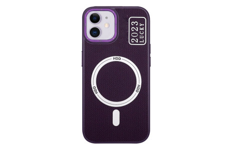 HDD iPhone 11 Kılıf HBC-157 Granada Magneticsafe Kapak - Derin Mor
