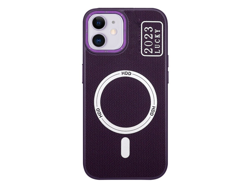 HDD iPhone 11 Kılıf HBC-157 Granada Magneticsafe Kapak - Derin Mor
