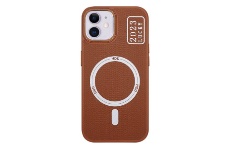 HDD iPhone 11 Kılıf HBC-157 Granada Magneticsafe Kapak - Kahverengi