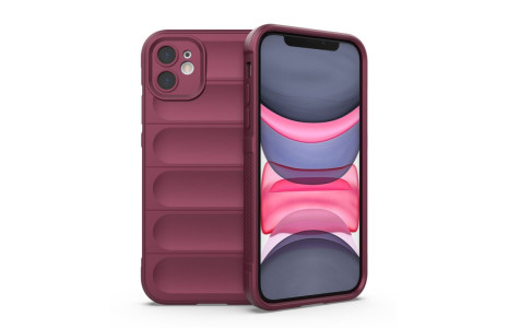 Newface iPhone 11 Kılıf Optimum Silikon - Bordo