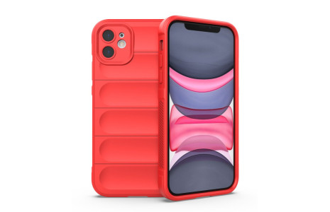 Newface iPhone 11 Kılıf Optimum Silikon - Kırmızı