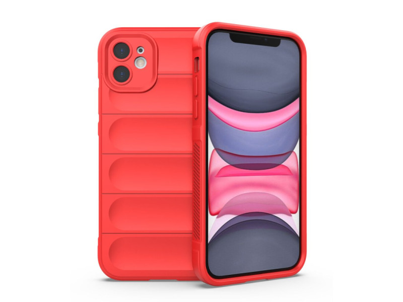 Newface iPhone 11 Kılıf Optimum Silikon - Kırmızı