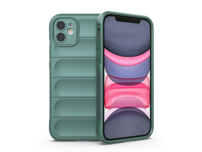 Newface iPhone 11 Kılıf Optimum Silikon - Koyu Yeşil