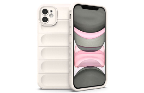 Newface iPhone 11 Kılıf Optimum Silikon - Krem