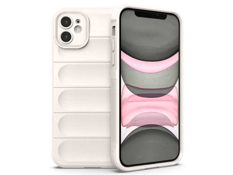 Newface iPhone 11 Kılıf Optimum Silikon - Krem