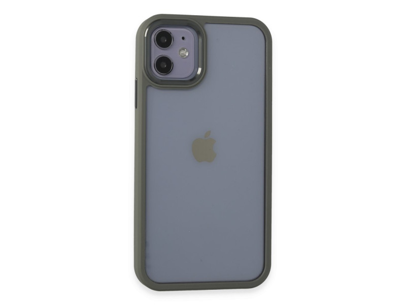 Newface iPhone 11 Kılıf Power Silikon - Gri