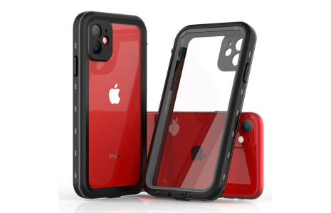 Newface iPhone 11 Kılıf Red Pepper Su Geçirmez Kılıf - Siyah-Gri