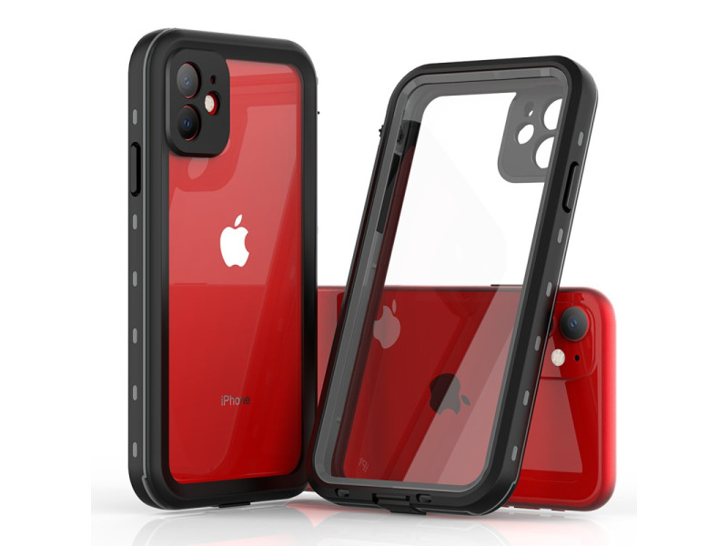 Newface iPhone 11 Kılıf Red Pepper Su Geçirmez Kılıf - Siyah-Gri