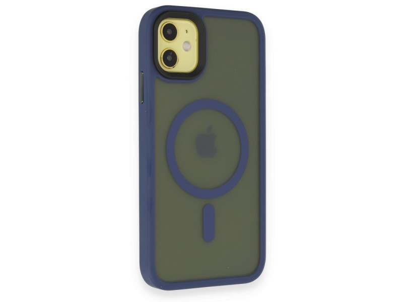 Newface iPhone 11 Kılıf Trex Magneticsafe Kapak - Lacivert