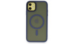 Newface iPhone 11 Kılıf Trex Magneticsafe Kapak - Lacivert