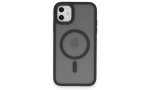 Newface iPhone 11 Kılıf Trex Magneticsafe Kapak - Siyah